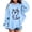 R529/Blue, variant on Vividxx Hoodies For Girls Fashionable Cartoon Print Long Sleeve Hooded Sweatshirts Kids Casual Pullover Autumn Outerwear Streetwear 4-5 Years