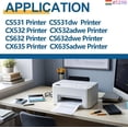 thumbnail image 5 of CS531 CX532 Toner Cartridge High Yield 75M10K0 75M10C0 75M10M0 75M10Y0 Replacement for CS531dw CX532adwe CS632 CS632dwe CX635 CX635adwe Printer(4-Pack), 5 of 6