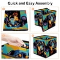 thumbnail image 4 of Dachshund Foldable Cube Organizer with Handle, 10.8"x10.5"x10.6", Large Capacity Storage Bins Organizer Bins Toy Box, 4 of 6