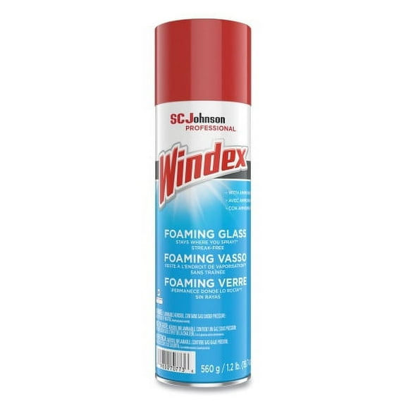 Windex Foaming Glass Cleaner, Fresh, 20 oz Aerosol Spray, Each