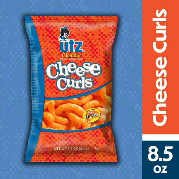 8.5 Oz Utz Cheddar Cheese Curl - Walmart.com