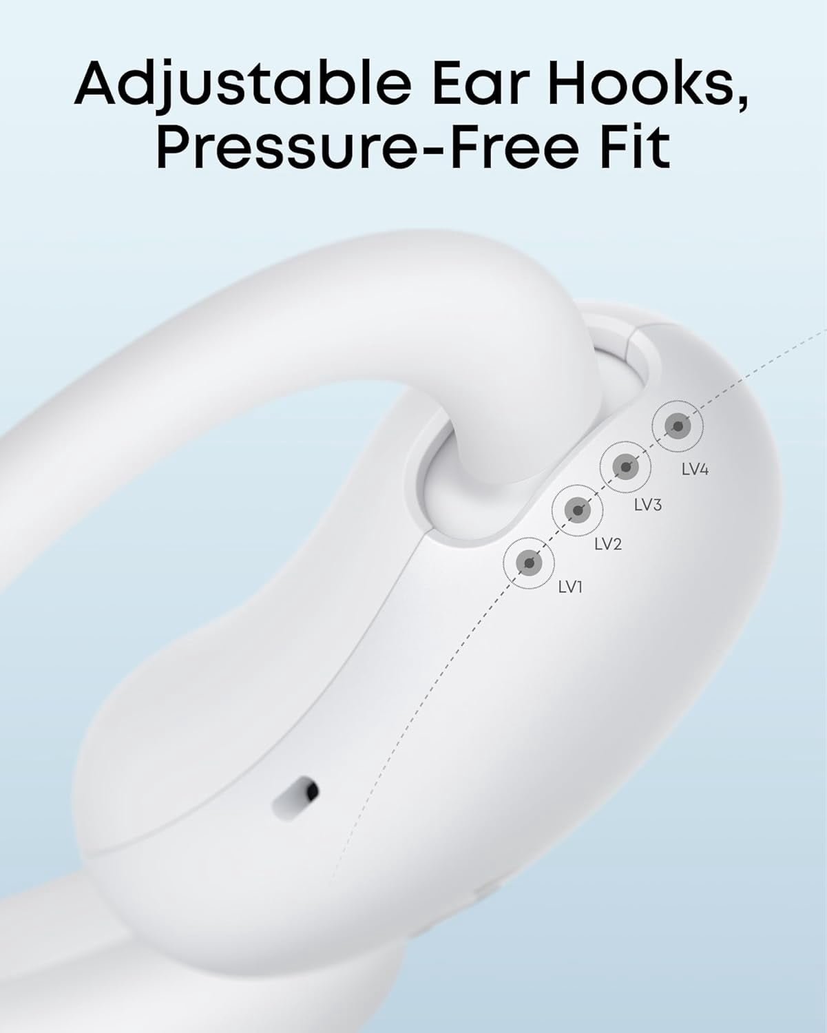 Soundcore AeroFit 2 Open-Ear Translation Earbuds, 4 Adjustable Positions, 2× Richer Bass, Hi-Res, 42H Playtime, IP55, AI Clear Calls, Wireless Charging
