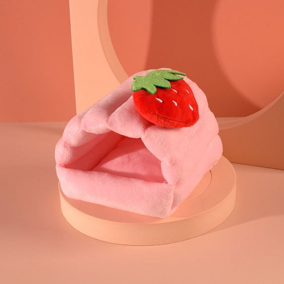 Rabbit Hamster House Guinea Pig Nest Small Animal Sleeping Bed Winter Warm Cotton Mat Soft Accessories For Rodent/Guinea Pig/Rat A L