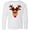 AA-White, variant on Inktastic Cute Girl Reindeer with Buffalo Plaid Bow Long Sleeve Youth T-Shirt