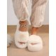 thumbnail image 4 of Women's Fashionable Plush Indoor Solid Color House Slippers, Keep Warm, 4 of 4