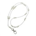 thumbnail image 1 of MesaSe Collier Porte-Badge Perles Blanches avec Fermoir Magnétique, 1 of 10