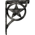 thumbnail image 2 of Ekena Millwork 1 1/2"W x 5 1/2"D x 8"H Austin Wrought Iron Bracket, (Single center brace), Antiqued Warm Silver, 2 of 10