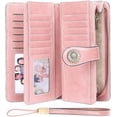 thumbnail image 5 of Gmdisc Wallets for Women Genuine Leather Wallet Credit Card Holder with RFID Blocking Large Capacity, 5 of 9