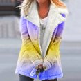 thumbnail image 2 of Winter Warm Caots for Womens Fashion Plus Size Zip Up Composite Plush Button Lapels Jacket Outwear Coat Gifts for Womens, 2 of 5