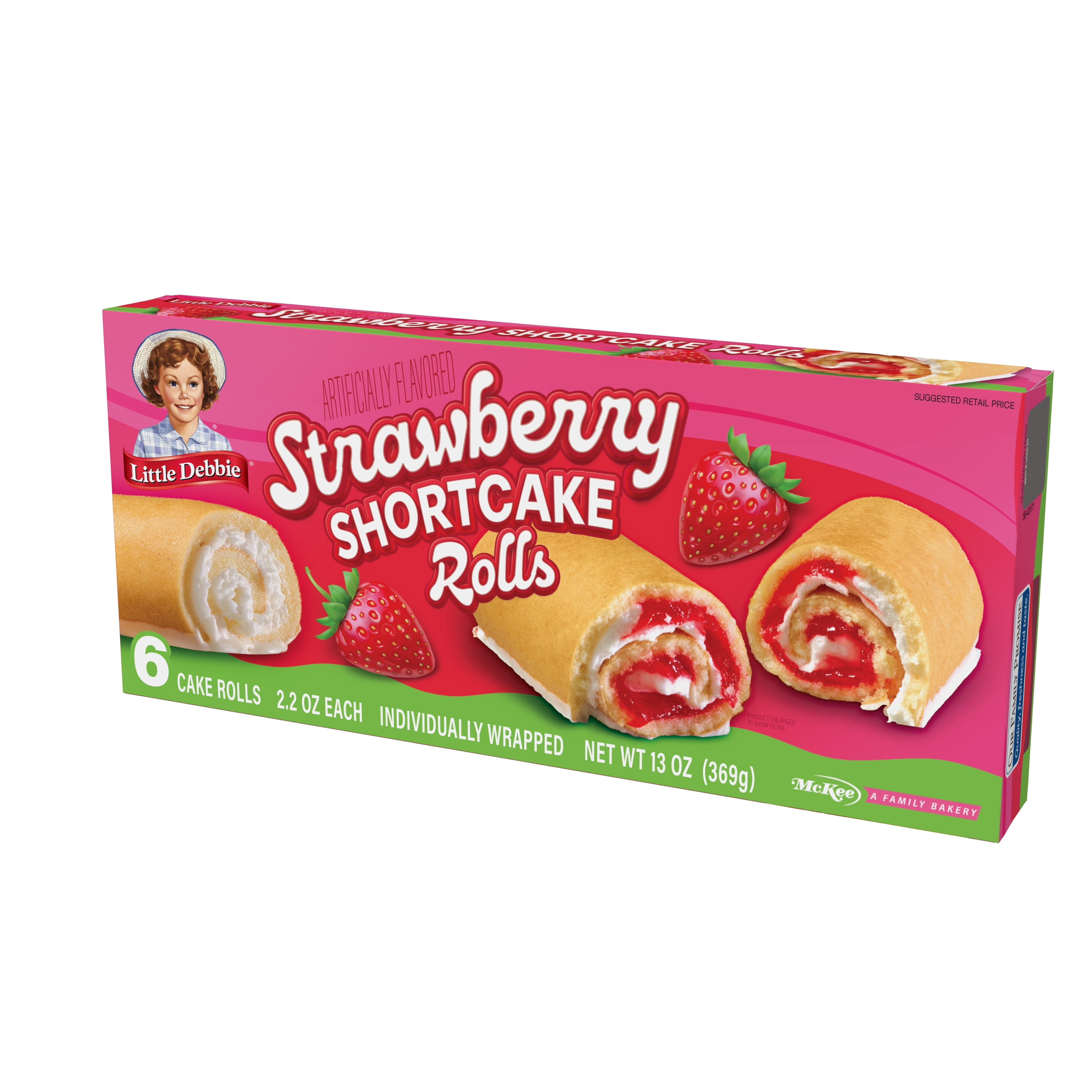 Little Debbie Strawberry Shortcake Rolls, 13 oz (6 count)
