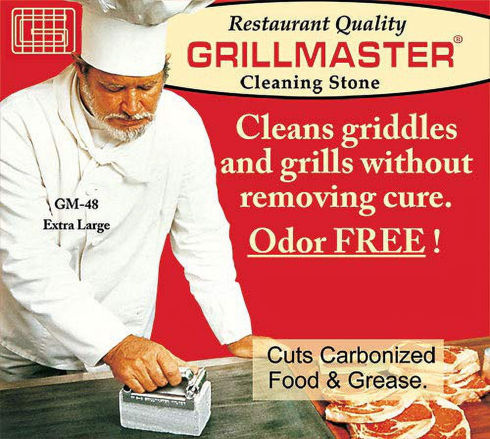 Grillmaster Griddle and Grill Cleaning Brick, 5.75 x 2.75, Gray, 12/Carton