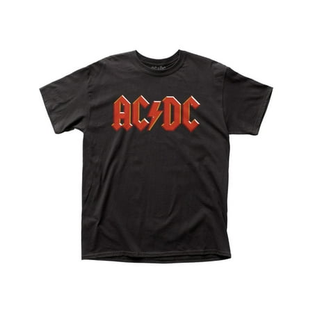AC/DC Famous Hard Rock Band Music Group Logo Adult T-Shirt (The Best Hard Rock Bands)