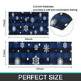 thumbnail image 7 of Blue Christmas Snowflake Pattern Kitchen Rugs Sets Of 2,Anti Fatigue Kitchen Mat Rugs Non Slip Washable,Decorative Kitchen Floor Mats for Kitchen,Sink,Laundry,17"x30"+17"x47", 7 of 7