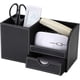 thumbnail image 3 of Organizador de escritorio elegante, almacenamiento de cuero PU con múltiples compartimentos, caja decorativa de alta calidad y respetuosa con el medio ambiente para la oficina, el hogar y la escuela, 3 of 8