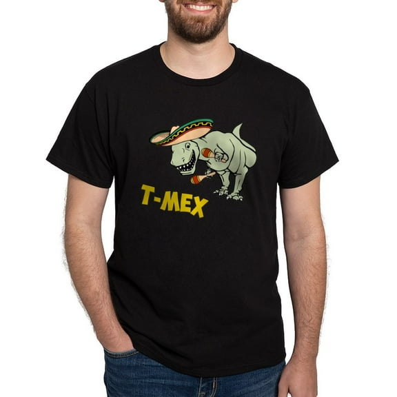 CafePress - T Mex T Rex Mexican Tyrannosaurus Dinosaur T Shirt - Men's Classic Graphic Cotton T-Shirt