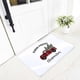 thumbnail image 5 of Alfombra de suelo Farf antideslizante elemento navideño de secado rápido patrón de letras a cuadros rojos felpudo navideño decoración del hogar para el hogar, 5 of 5