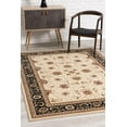 thumbnail image 5 of Rug Branch Traditional Persian  Beige Black Indoor Area Rug - 6x9, 5 of 8