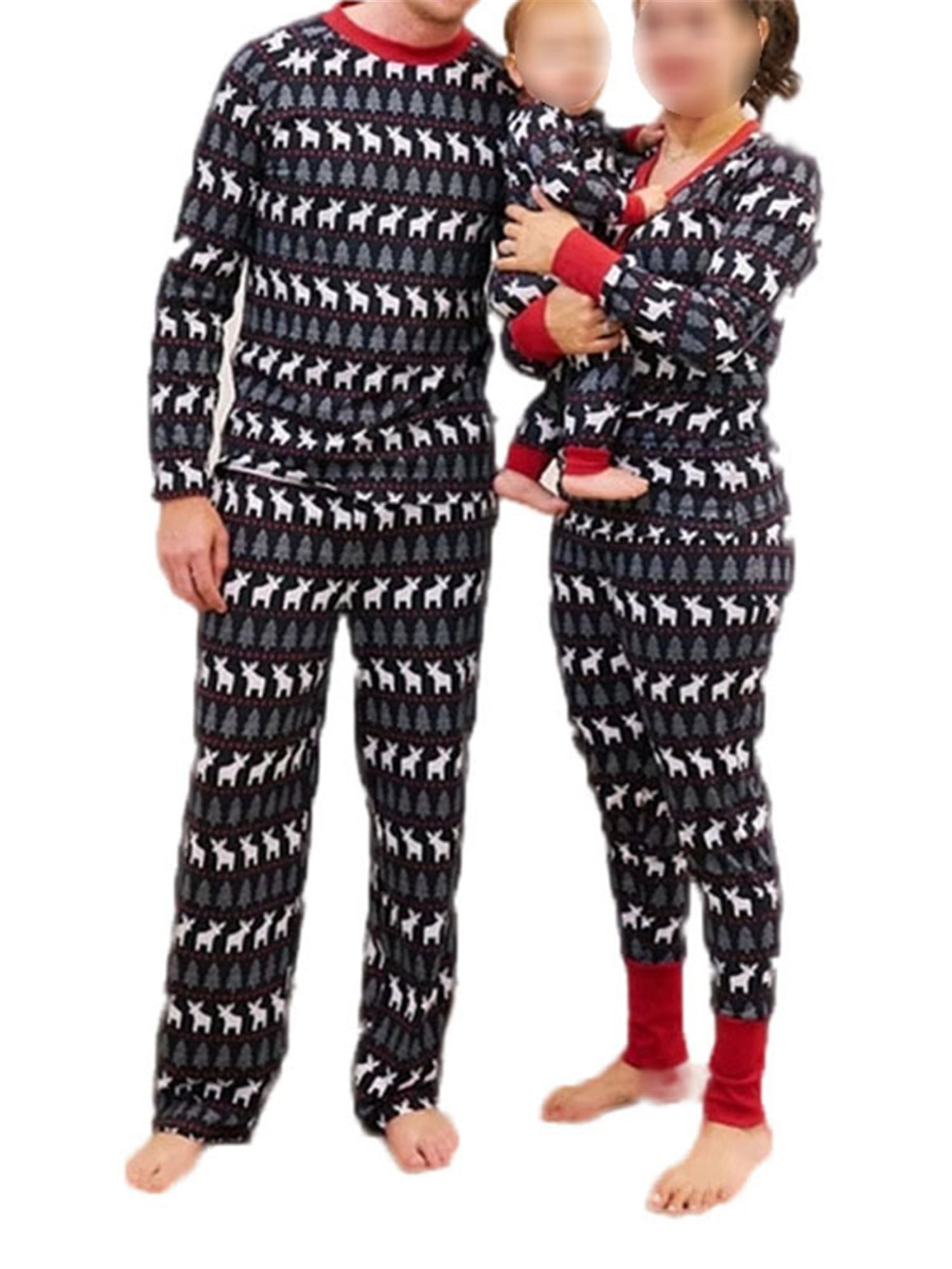 Little bety Family Matching Christmas Pajamas Holiday Sleepwear for Couple 