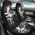 thumbnail image 3 of Yuyamidu USA Flag Car Seat Covers for Front Seats Wolf Bucket Seat Covers Universal Fit for SUV Truck Sedan Front Seat Cover, 2 PCS Set, 3 of 7