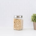 thumbnail image 2 of Home Basics Glass Jar Square Large, Clear, 2 of 5