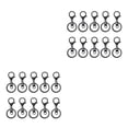 thumbnail image 4 of ZheElen 10pack/lot Metal Key Chain Snap Hooks - Accessories For Personalized Keychain Is Low Swimming black 2Set, 4 of 6