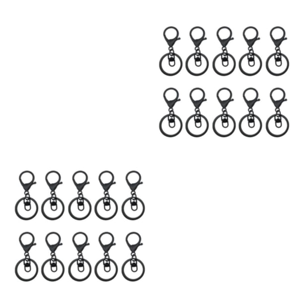 Billuyoard 10 Uds. Ganchos de presión de llavero de Metal-accesorios para cierres de llavero personalizados ganchos giratorios Type6 NO6