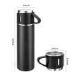 thumbnail image 2 of Stainless Steel Thermo Vacuum Insulated Bottle with Cup for Coffee Hot drink and Cold drink water flask., 2 of 7
