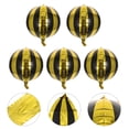 thumbnail image 3 of 5pcs Round Striped Balloon Aluminum Film Balloon Birthday Helium Balloons, 3 of 8