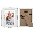 thumbnail image 7 of Giftgarden 4x6 Picture Frame Set of 4, White Frames for 4 by 6 Photos with Mat, Wall and Tabletop Display, 7 of 7