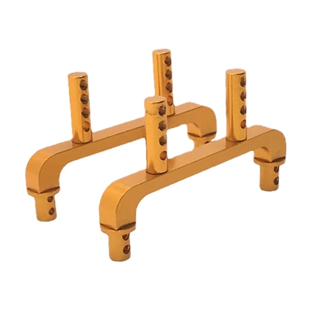 2 columnas de carcasa para coche RC, escala 1:18, montaje de buggy modificado, accesorios de montaje, columnas de carcasa para Wltoys A949, A959, A969, A979 y K929 dorado