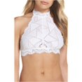 thumbnail image 2 of Free People Womens Moonstruck Encaje Halter Bralette, Blanco, Grande Free People Bralette, 2 of 2