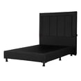 thumbnail image 3 of Box Base Cama Matrimonial + Cabecera Davos Negro Dicasa  Belu, 3 of 8