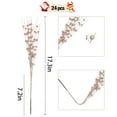 thumbnail image 4 of TETOU 24-Pack Champagne Artificial Glitter Berry Stem Ornaments,17 Inch Bead Sticks Glittery Twigs Picks Branches for DIY Christmas Tree Wreath Holiday Home Indoor Winter Wedding Party Decoration, 4 of 7