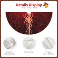 thumbnail image 3 of Rateoe Black Spider Web With Spiders Pattern Christmas Tree Skirt with Ties , Christmas Tree Decorations, Farmhouse Christmas Decor Xmas Holiday Decorations-36", 3 of 6