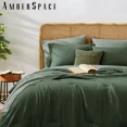 thumbnail image 7 of Amberspace Prewashed fabric 7-piece Bed in a Bag Comforter Set with Sheets,Dark green,Full, 7 of 7