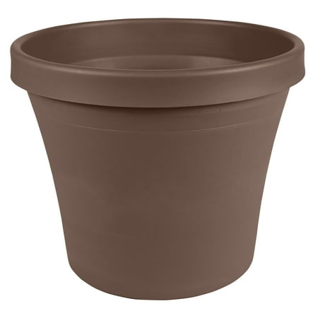 UPC 087404500657 product image for Bloem Terra Planter 6.5 x 5.5 Plastic Round Chocolate Brown | upcitemdb.com