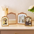 thumbnail image 3 of Home Decor Collection Filigree Tabletop Floral Art, Gold Ornate Frame with Botanical Design, 6x8, Gold Iron Frame, 3 of 10