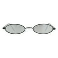 thumbnail image 2 of Mens Snug Pimp Narrow Oval Metal Rim Sunglasses Black Mirror, 2 of 4