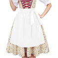 thumbnail image 1 of JOANKDMI Women Classic Fairy Tale Peasant Costume Vintage Dress with Waist Tie Apron for Themed School Event Halloween Carnival Party Dress Up Apparel, 1 of 6