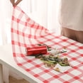 thumbnail image 4 of Uklsqma Nappes Jetables à Carreaux Rouges et Blancs, Lot de 10 / Housses de Table en Plastique Épaissies Résistantes à l'Eau et à l'Huile / Utilisation Rectangulaire Ronde pour Table, Restaurants, Fêtes, Événements de Salle à Manger en Plein Air, 4 of 6