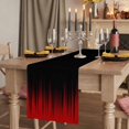 thumbnail image 2 of Table Runners 72 Inches Long Dress Scarves, Dark Red Black Ombre Farmhouse Kitchen/Dining Table Runner, Coffee Tablerunners, Modern Abstract Art Striped Gradient 18x72 Inch, 2 of 9