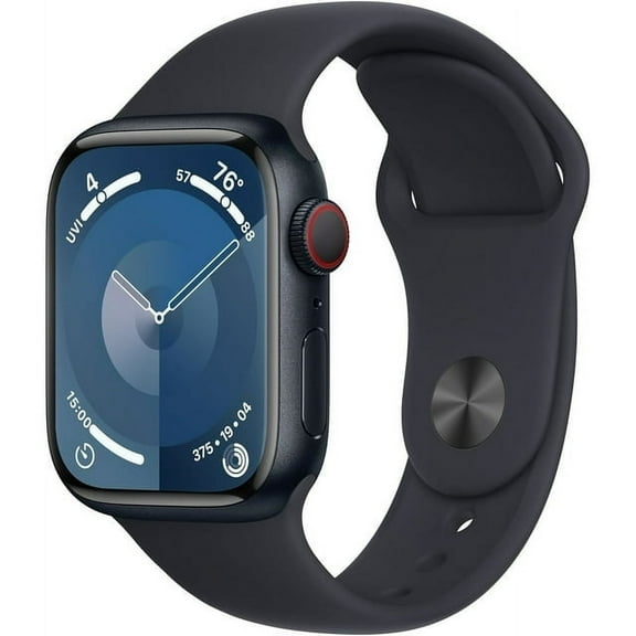 Pre-Owned Apple Watch Series 9 (GPS   Cellular) 41mm Black Aluminum Case with Midnight Sport Band