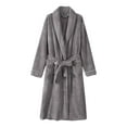 thumbnail image 1 of TSADFHJI Men's Pajama Pants Elastic Bottom Fall Towel Cloth Bathrobe Absorbent Coral Velvet Fall and Winter Robe Xxl Grey, 1 of 5