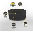 thumbnail image 3 of Seal Skin Round Dining Set Cover, Waterproof Elite PVC (Black, 84"DIA x 28"H), 3 of 9