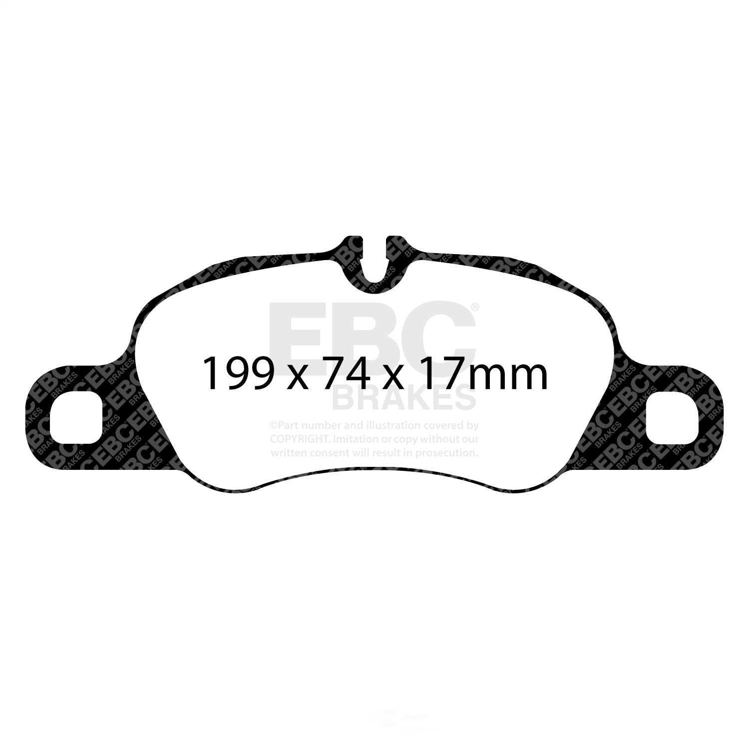 EBC Brakes Redstuff Premium Fast Street Pad For All Engine Sizes Fits select: 2009-2015 PORSCHE 911, 2012-2022 PORSCHE BOXSTER