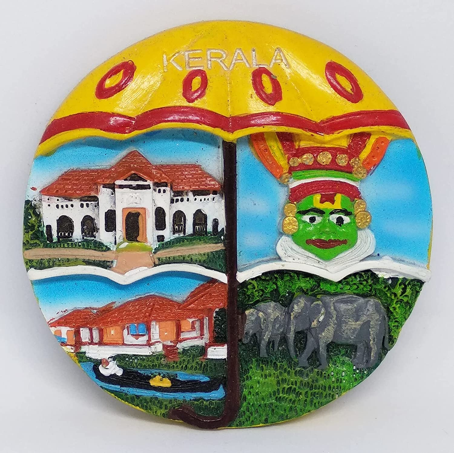 diollo Kerala Umbrella Yellow Refrigerator Home and Office