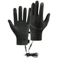 thumbnail image 1 of USB Rechargeable Heated Touchscreen Mittens for Winter Cycling Running Ski Gym Workout and Weight Lifting, 1 of 6