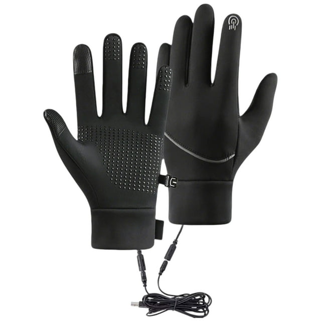 Chauffe-Mains USB Mitaines avec Capacité Écran Tactile pour Cyclisme Hiver Gym Entraînement Musculation Course Ski et Plus
