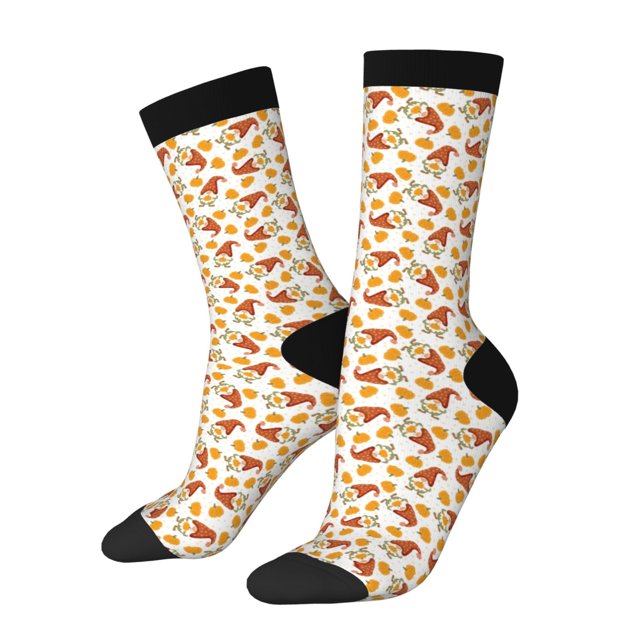 Balery Gnomes Autumn Calcetas Largas con Estampado para Hombre y Mujer – Suaves y Transpirables, Talla Única (US 5-11)