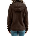 thumbnail image 6 of Nestiefly Oversized Fleece Jackets For Women Fashion 2026 Cardigan Coat Shaggy Warm Winter Outerwear Coffee L, 6 of 8